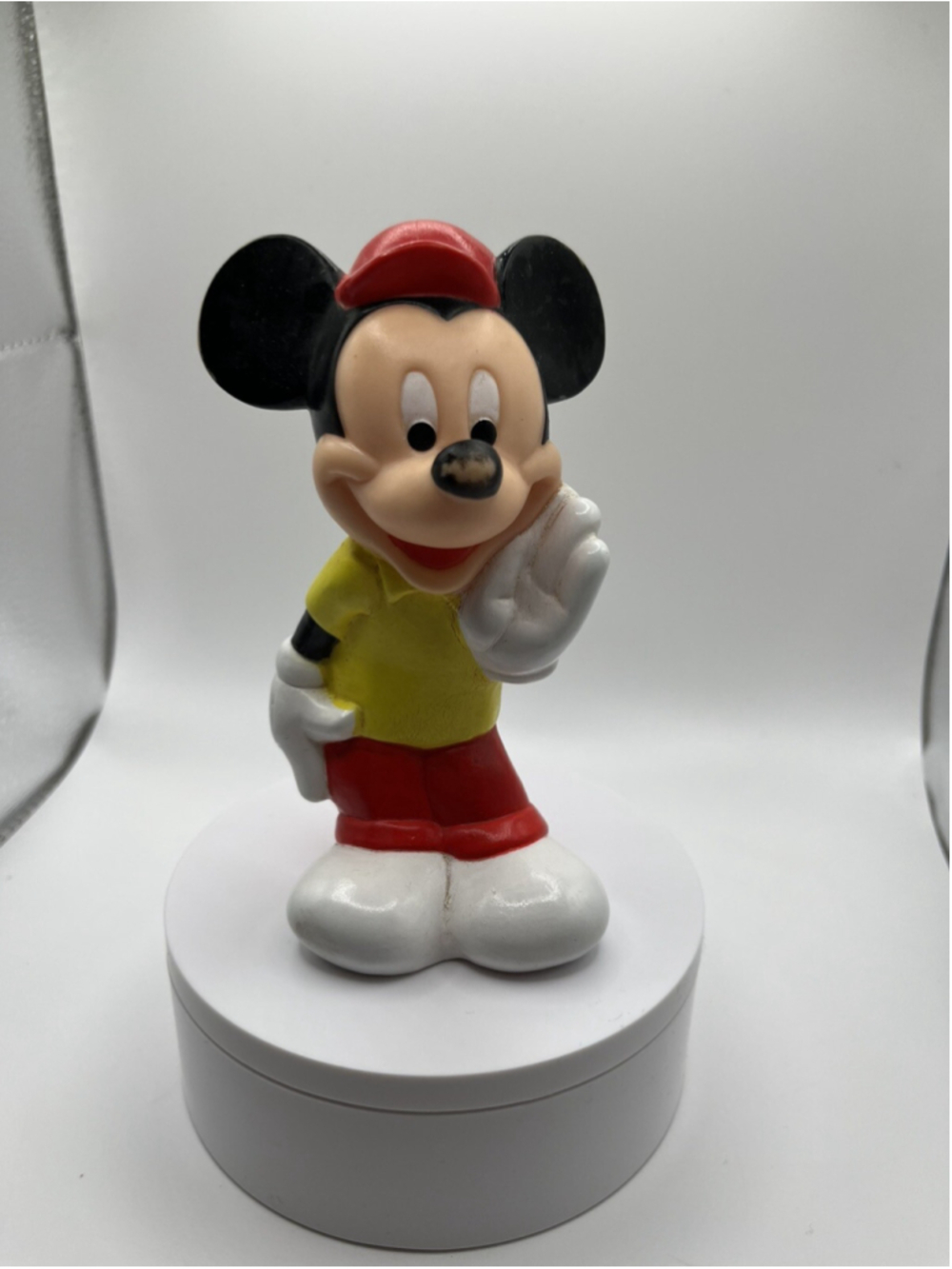 Vintage 1970's Walt Disney Co. Playskool Baby 5"' Tall Mickey Mouse CUTE